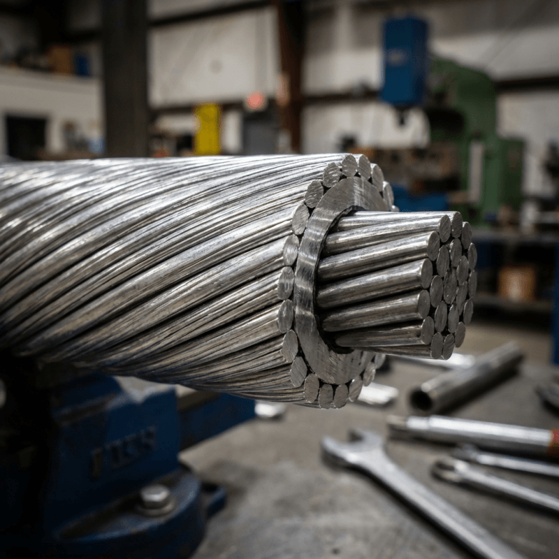ACSR steel core aluminum stranded wire galvanized steel core aluminum clad steel core large-span overhead transmission line high-strength tensile aluminum alloy conductor - Image 6