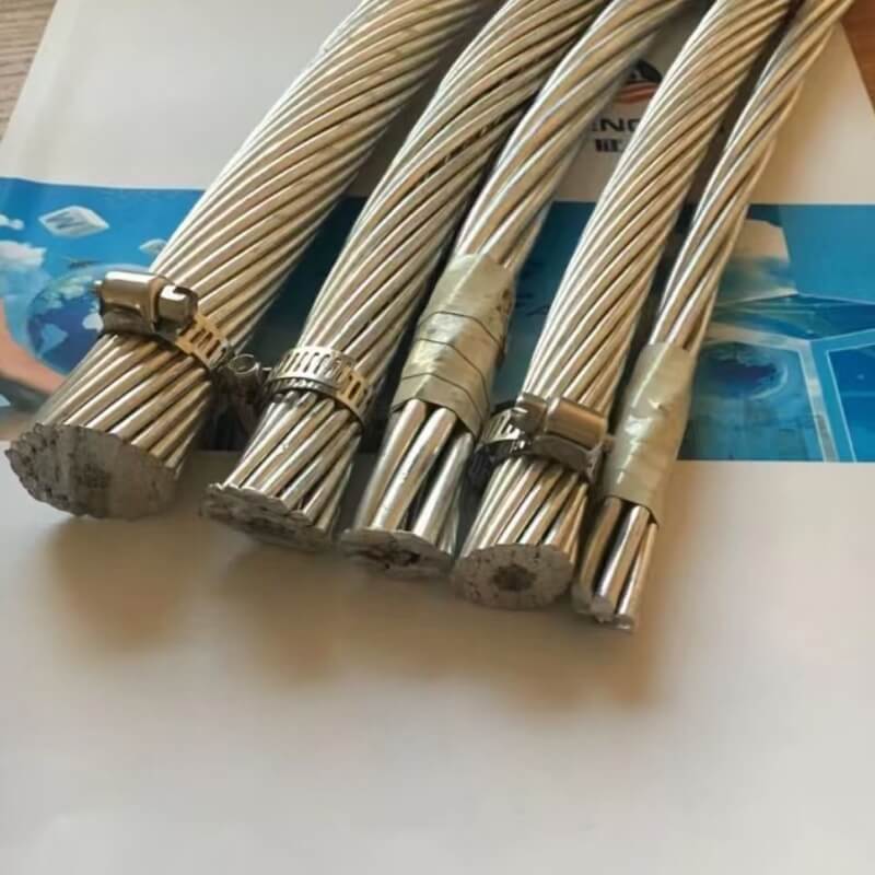 ACSR steel core aluminum stranded wire galvanized steel core aluminum clad steel core large-span overhead transmission line high-strength tensile aluminum alloy conductor - Image 2